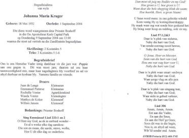 KRUGER-Johanna-Maria-Nn-Poppie-1932-2004-F
