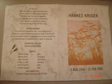 KRUGER-Johannes-Petrus-Lafras-Nn-Hannes-1914-2003-M