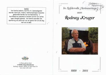 KRUGER-Leonardus-Rodney-Nn-Rodney-1920-2011-M
