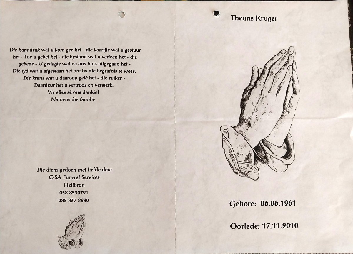 KRUGER-Theuns-1961-2010-M_1