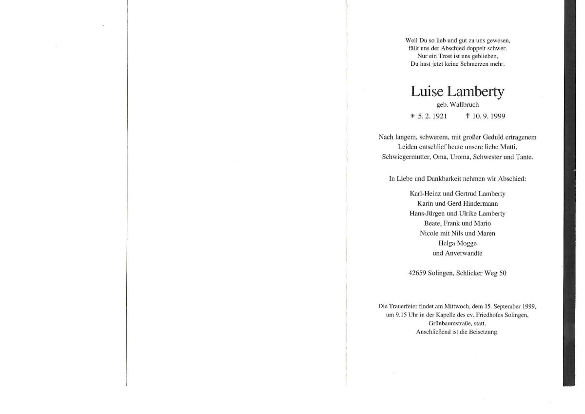 LAMBERTY-Luise-nee-Wallbruch-1921-1999-F_1 uniek.naam en Duits