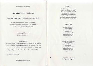 LANDSBERG-Gertruida-Sophia-nee-Potgieter-1922-2000-F