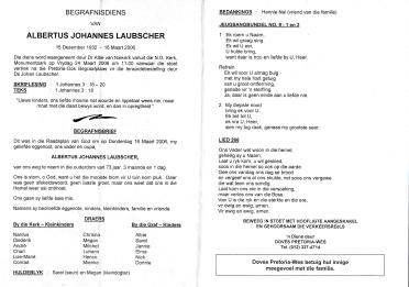 LAUBSCHER-Albertus-Johannes-1932-2006-M