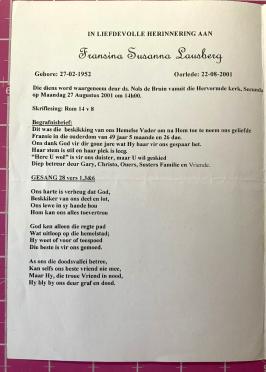 LAUSBERG-Fransina-Susanna-Nn-Fransien.Fransie-née-Reyneke-1952-2001-F_2