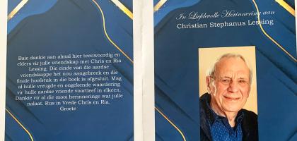 LESSING-Christian-Stephanus-Nn-Chris-1931-2022-M