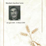 LEUS, Machiel Jacobus 1928-2003_1