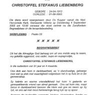 LIEBENBERG, Christoffel Stephanus 1912-2003_2