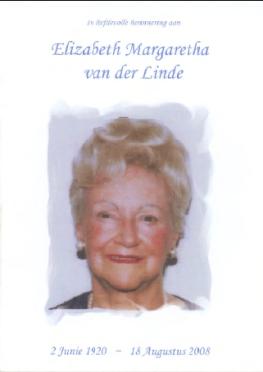 LINDE-VAN-DER-Elizabeth-Margaretha-Nn-Betsie-1920-2008-F
