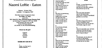 LOFTIE-EATON-Naomi-nee-Vosloo-1933-1997-F