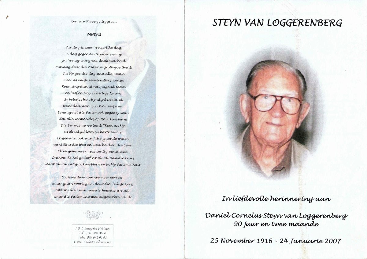 LOGGERENBERG-VAN-Daniel-Cornelus-Nn-Steyn-1916-2007-M_1