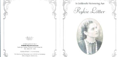 LÖTTER-Rykie-Lovina-Catherina-1918-2005-F
