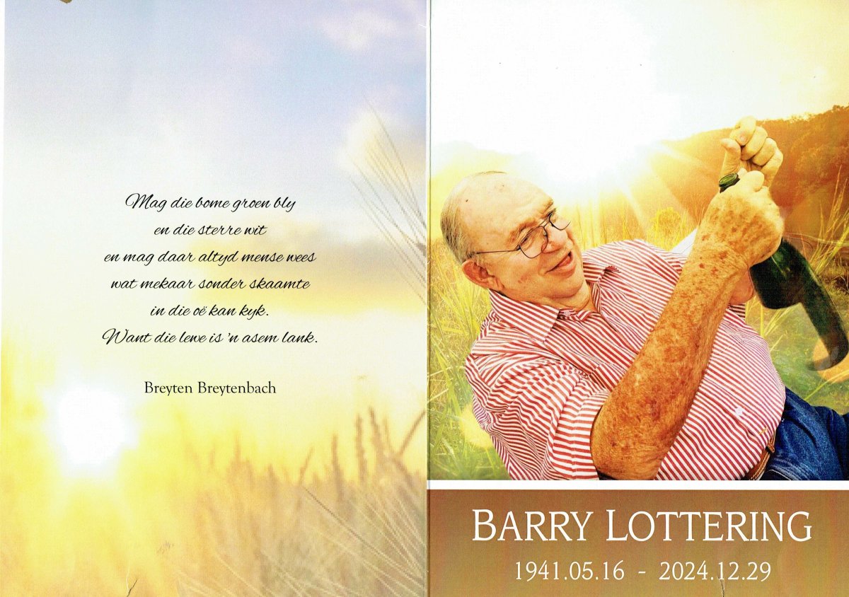 LOTTERING-Barend-Alexander-Nn-Barry-1941-2024-M-1