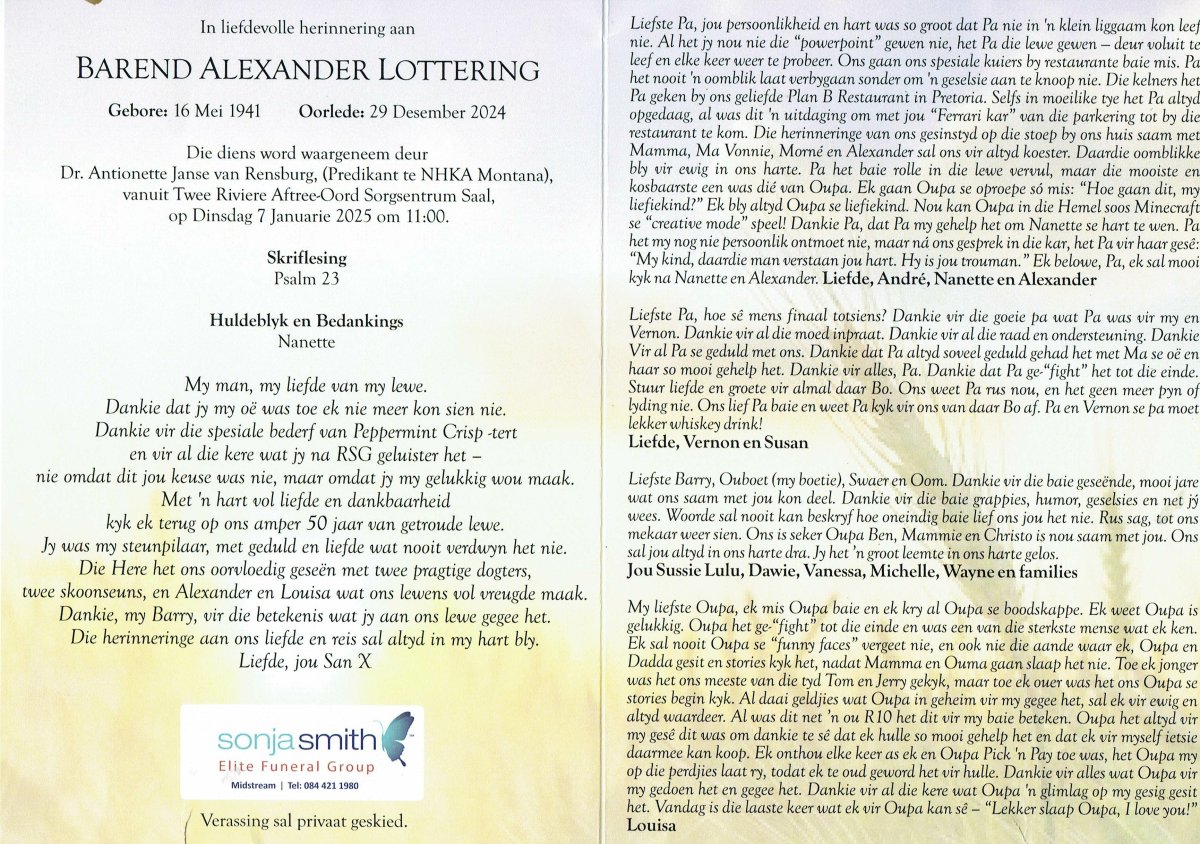 LOTTERING-Barend-Alexander-Nn-Barry-1941-2024-M-2