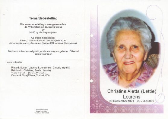 LOURENS-Christina-Aletta-Nn-Lettie-1921-2006-F_1