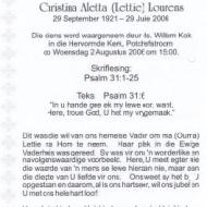 LOURENS-Christina-Aletta-Nn-Lettie-1921-2006-F_2