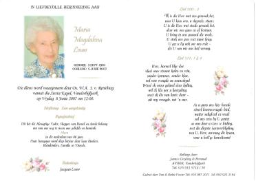 LOUW-Maria-Magdalena-Nn-Mara-1920-2007-F