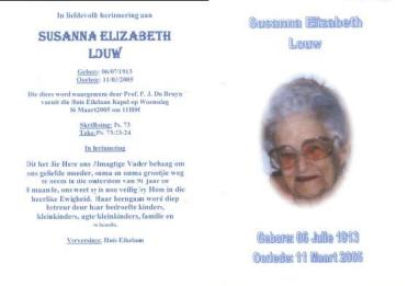 LOUW-Susanna-Elizabeth-1913-2005-F