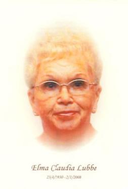 LUBBE-Elma-Claudia-1930-2008-F