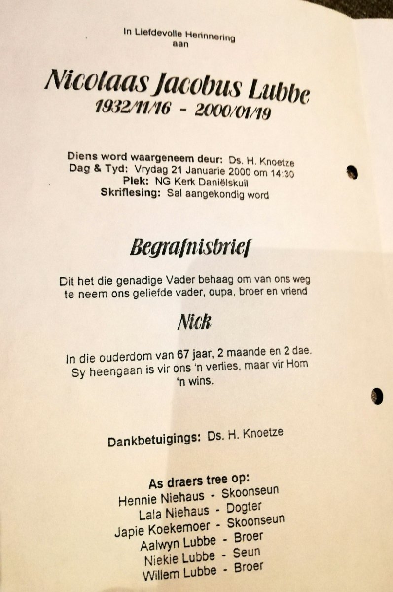 LUBBE-Nicolaas-Jacobus-Nn-Nick-1932-2000-M_1