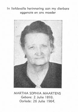 MAARTENS-Martha-Sophia-1893-1964-F
