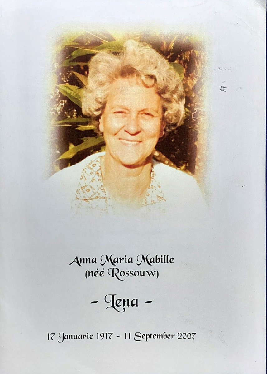 MABILLE-Anna.Maria-Nn-Lena-nee-Rossouw-1917-2007-F-1