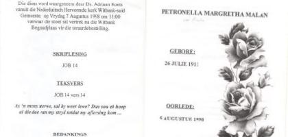 MALAN-Petronella-Margretha-1911-1998-F