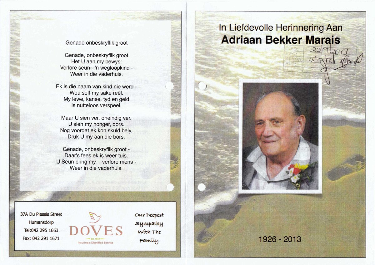 MARAIS-Adriaan-Bekker-1926-2013-M_1