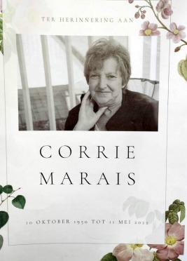 MARAIS-Cornelia-Johanna-Magdalena-Nn-Corrie-1950-2022-F