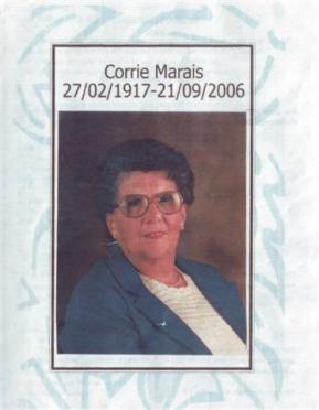MARAIS-Cornelia-Martha-Maria-Nn-Corrie-nee-VanDerMerwe-1917-2006-F
