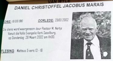 MARAIS-Daniel-Christoffel-Jacobus-1916-2002-M_101