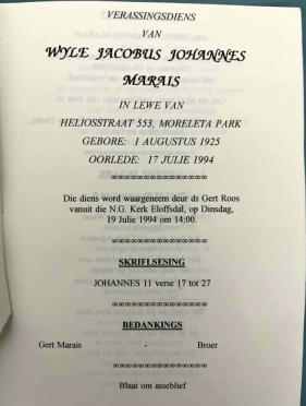 MARAIS-Jacobus-Johannes-1925-1994-M