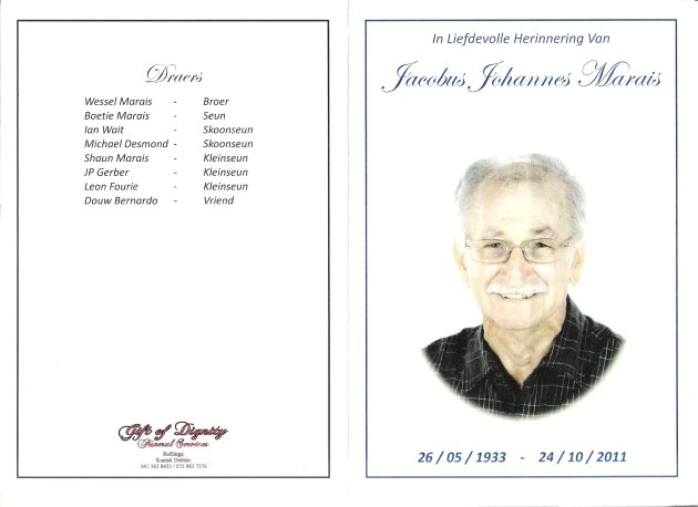 MARAIS-Jacobus-Johannes-1933-2011-M_1