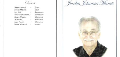 MARAIS-Jacobus-Johannes-1933-2011-M
