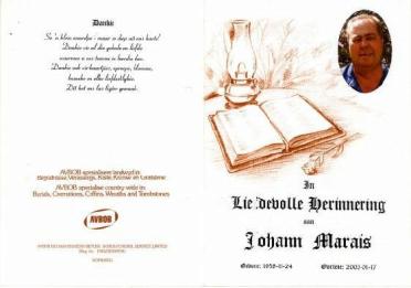MARAIS-Johann-1958-2002-M