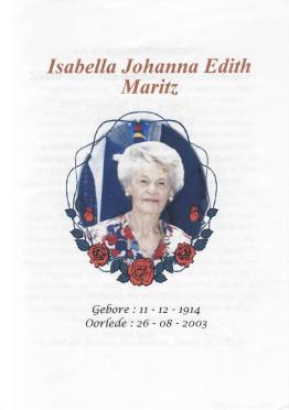 MARITZ-Isabella-Johanna-Edith-1914-2003-F