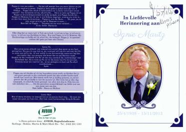 MARITZ-Jacob-Ignatius-Nn-Ignie-1938-2013-M