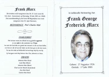 MARX-Frank-George-Frederick-Nn-Frank-1926-2005-M