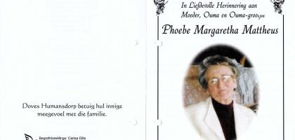 MATTHEUS-Phoebe-Margaretha-1920-2007-F