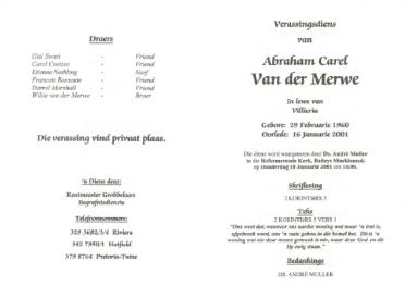 MERWE-VAN-DER-Abraham-Carel-Nn-Awie-1960-2001-M