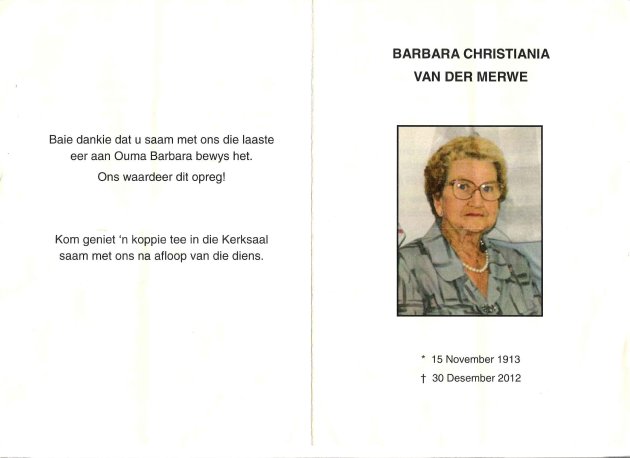 MERWE-VAN-DER-Barbara-Christiania-Nn-Barbara-nee-Stoffberg-X-Hoffman-1913-2012-F_1