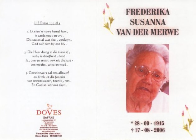 MERWE-VAN-DER-Frederika-Susanna-1915-2006-F_1