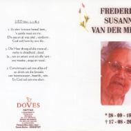 MERWE-VAN-DER-Frederika-Susanna-1915-2006-F_1