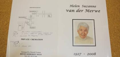 MERWE-VAN-DER-Helen-Suzanne-1927-2008-F
