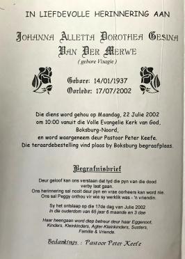 MERWE-VAN-DER-Johanna-Alletta-Dorothea-Gesina-Nn-Peggy-née-Visagie-1937-2002-F_2