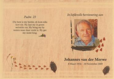 MERWE-VAN-DER-Johannes-1934-2009-M
