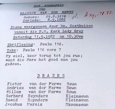 MERWE-VAN-DER-Maartje-1916-1982-F