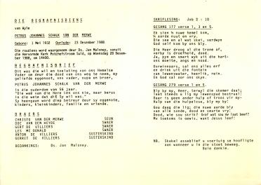 MERWE-VAN-DER-Petrus-Johannes-Schalk-1932-1988-M