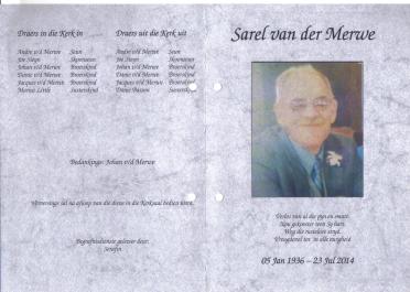 MERWE-VAN-DER-Sarel-1936-2014-M