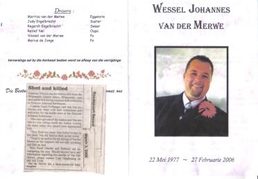 MERWE-VAN-DER-Wessel-Johannes-1977-2006-M