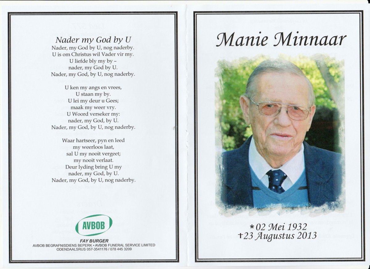 MINNAAR-Hermanus-Lambertus-DeVilliers-Nn-Manie-1932-2013-M_1